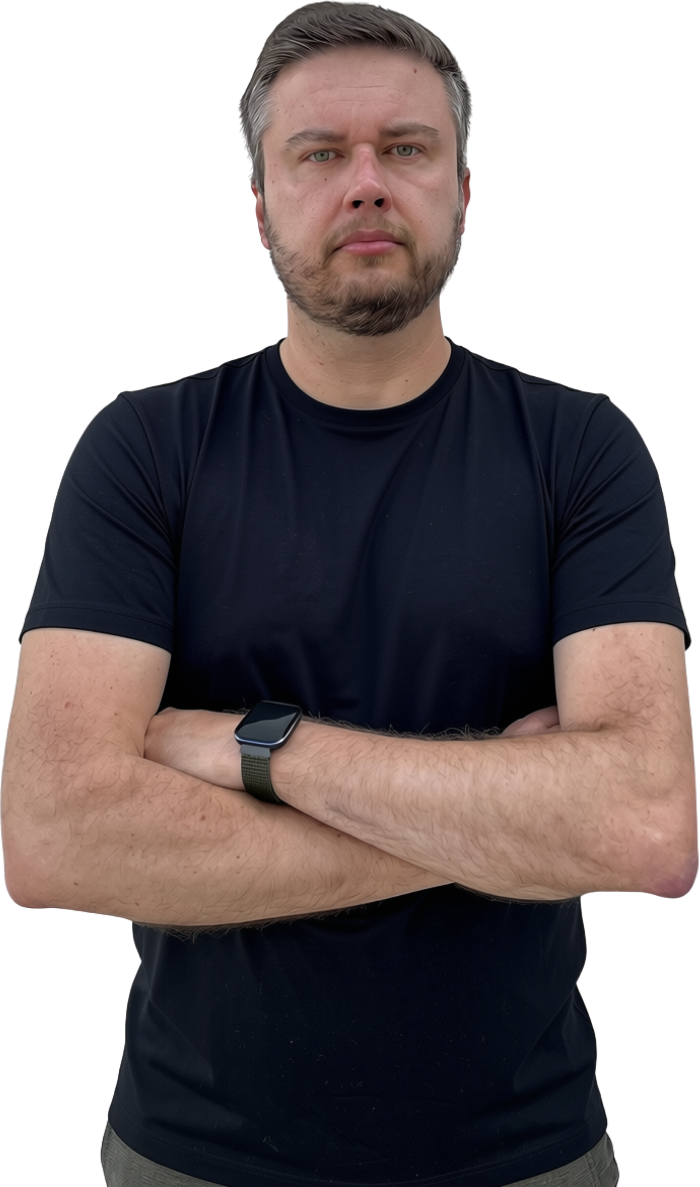 Professor Fabio Rosar de braços cruzados